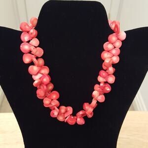 Pink Coral like Necklace Jewelry